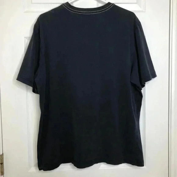 Roots T-Shirt Blue With  Maple Leaf Size Large - Picture 9 of 16